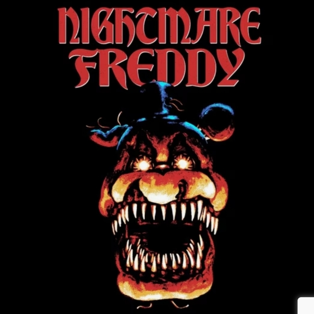 Nightmare Freddy Black T-Shirt